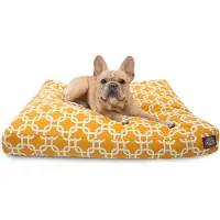 Majestic Pet Products : Lit pour chien, rectangulaire, avec housse amovible et lavable