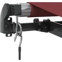 vidaXL Auvent manuel rouge vin 400x350 cm