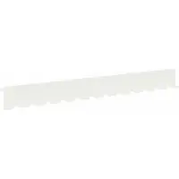 vidaXL Bordure de jardin, 30 pièces, 102 x 10 x 4 cm, acier, blanc