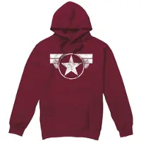 Cotton Soul MARVEL Captain America Hoodie Hommes Sweat à capuche FAMHS956BUR