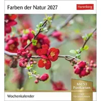 Sonstige Verlage Calendrier 2027 « Couleurs de la nature » - Calendrier hebdomadaire avec 53 cartes postales