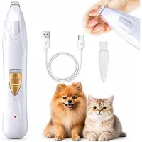 INF Broyeur à griffes pour animaux de compagnie avec lumière LED