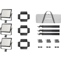 Godox LP1200R K3 Black Litemons RGB LED Light Panel 3 light kit, Lumière continue, Noir