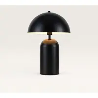 LUSENZ - Lampe de table Asteri nero s 25W E14 Métal IP20 Noir