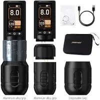 StarTech.com Machine à tatouage électrique - Soldier270 - Stylo à tatouage - Course de 4,0 + 4,5 mm - Moteur sans balais - Batterie de 2400 mAh - Autonomie de 7 à 8 heures - Argent 2