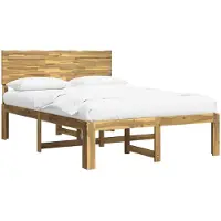 Syfax Structure de lit double avec tête de lit, modèle ROSTOCK, blanc, 135 x 190 cm