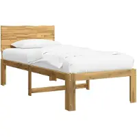Syfax Lit simple avec tête de lit, modèle ROSTOCK, blanc, dimensions 75 x 190 cm