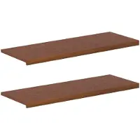 Syfax Deux appuis de fenêtre, couleur marron foncé, dimensions 120 x 40 x 2 cm