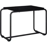 Syfax Support TV, dimensions 60 x 35,5 x 42 cm, couleur noire, aspect bois imitation chêne, fabriqué en bois composite