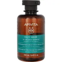 Apivita Shampooing Cheveux Gras Oil Balance Peppermin &amp; Propolis 250ml