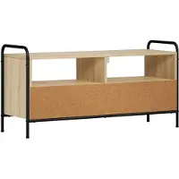 Syfax Meuble TV, dimensions 67,5 x 33 x 50 cm, en panneaux de particules imitation chêne Sonoma