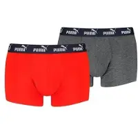 Puma Hommes, Sous-vêtements, Elements Herren Basic Trunks 2Er-Pack, (lot de 2, XL)