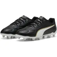Puma Garçons, Chaussures de football, KING 20 PLAY FG/AG Jr (36), Or, Blanc, Noir