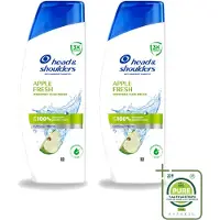 Head & shoulders 2 bouteilles de shampooing Apple Fresh - 250 ml - Lot de 2