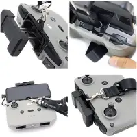 Markenlos Sangle réglable avec adaptateur à crochet et boucle, conçue pour les accessoires de télécommandes de drones tels que le Mini 3 Pro, le Mavic 3 et l'Air 2S
