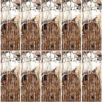 Markenlos Rideaux décoratifs en feuille d'or, lot de 10, dimensions 1m x 2m, pour décorer les fêtes d'anniversaire, les mariages et Noël