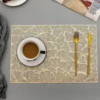 Merkloos Lot de 4 sous-verres en PVC à l'effigie du Ginkgo Biloba, pour table à manger