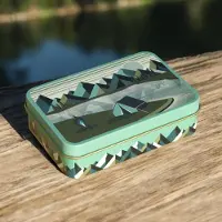 OEM Campingdose Survival-Box - Boîte métallique de rangement - Équipement de plein air - Argentée