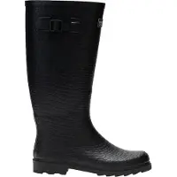 Regatta Bottes en caoutchouc pour femmes, modèle "Fairweather III", motif reptile, RG13472 (taille 38 EU), couleur noire