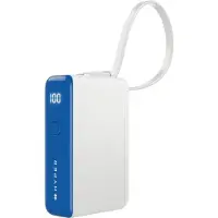 Targus Hyper HyperJuice Flex 10K 30W Power Bank - Blue (10000 mAh, 30 W, 37 Wh), Chargeur de secours, Blanc, Bleu
