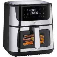 OEM Friteuse à air chaud de 8 litres, digitale, avec 8 programmes, plage de température de 40 à 200 °C, fonctionnement silencieux (58 dB)