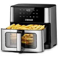 OEM Friteuse à air chaud de 10 litres, avec 10 fonctions, atteignant une température de 200 °C, avec revêtement antiadhésif