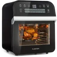 OEM Friteuse à air chaud de 12 litres, 1600 W, 13 programmes, de 50 à 220 °C, noire