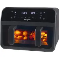 OEM Friteuse à air chaud de 7 litres, avec double compartiment, fenêtre de visualisation, 2300 W, 6 fonctions