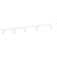 LEDVION systeme rail LED 2m monophase Blanc 5 spots blanc chaud