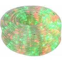 vidaXL Tuyau de guirlande lumineuse LED , 120 LED, rouge et vert, 5 mètres