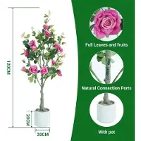 StarTech.com Arbre de roses artificiel - Arbre d'intérieur décoratif - 122 cm - Fabriqué en polyéthylène (PE) - Pour intérieur - Livré avec un vase - Couleur rose