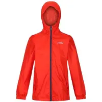 Regatta RKW213 Veste de pluie enfant, Rouge, 3-4 ans