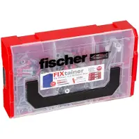 Fischer Group Fixtainer Duopower Tec Screw And Wall Plug Box 200 Pieces Bleu