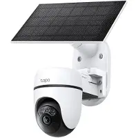 TP-LINK Caméra surveillance motorisé extérieur avec panneau solaire TAPO TC90