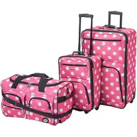Merkloos Ensemble de valises composé de trois pièces, avec poignée rétractable