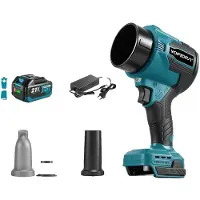 OEM Ventilateur turbo, moteur sans balais, haute vitesse du vent, ensemble de 1 batterie de 3,0 Ah