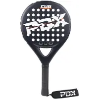 Merkloos Raquette de padel légère pour adultes, fabriquée en fibre de carbone