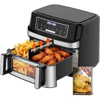 OEM Friteuse à air chaud de 12 litres, avec deux zones de chauffage, 2600 W, plage de température de 50 à 200 °C