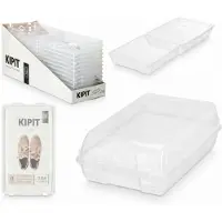 OEM Boîte de rangement pour chaussures, design empilable, plastique PP durable, dimensions : 35 x 21 x 12 cm