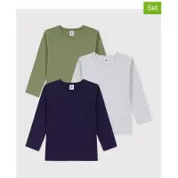 Petit Bateau T-shirt enfant TSML X 3 garcons - Multicolore - 5 ans