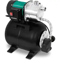 Vonroc Pompe surpresseur avec réservoir 19L - 1000W - 3500 l/h | avec pressostat