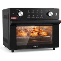 OEM Friteuse à air chaud de 30 litres, 1800 W, 8 fonctions, plage de température de 30 à 230 °C, couleur noire