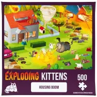 Exploding Kittens LLC Puzzle "Exploding Kittens : Boom immobilier", 500 pièces