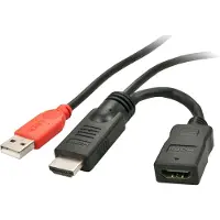 Lindy Power Injector Cable - câble vidéo / audio / alimentation - HDMI / USB