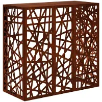 Syfax Cache pour climatiseur, aspect rouille, dimensions 110 x 50 x 105 cm