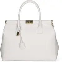 Gave Lux Sac à main Lux pour femmes, en cuir véritable, modèle "Dollar", avec deux compartiments, bandoulière amovible, fabriqué en Italie