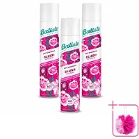 Batiste 3 x Shampooing sec Blush - Parfum floral - 200 ml - Pack économique - 3 pièces