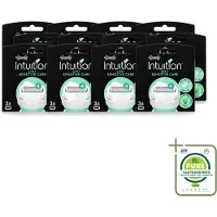 Wilkinson 12 lames de rechange Intuition Sensitive Care, adaptées aux peaux sensibles - Grand format - 12 pièces