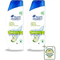 Head & shoulders 2 bouteilles de shampooing Apple Fresh - 250 ml - Lot de 2