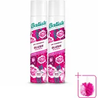 Batiste 2 x Shampooing sec Blush - Parfum floral - 200 ml - Pack économique - 2 pièces